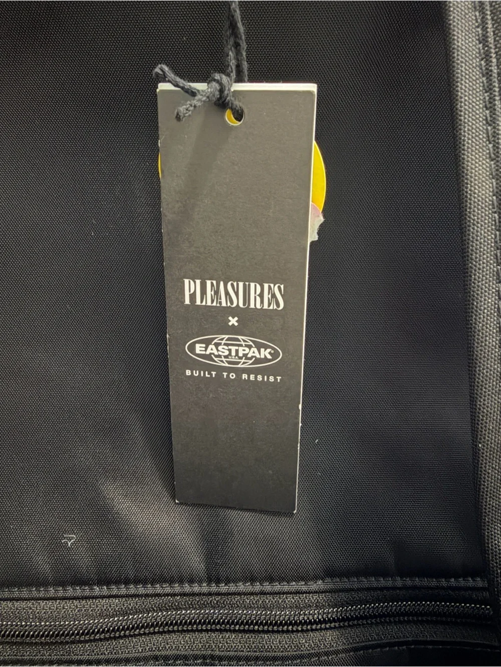 Pleasures x Eastpak Black Backpack with Green Cord